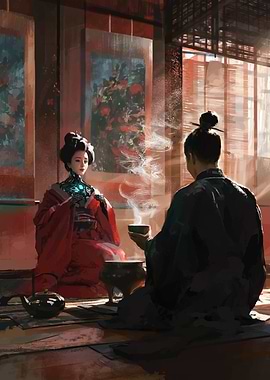 Futuristic Geisha Tea Ceremony