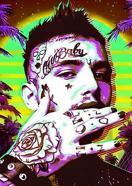 Pop Art Portrait of Lil Peep