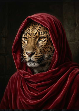 Leopard in a Red Hood