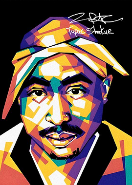 Tupac Shakur Pop Art Portrait