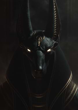 Anubis Egyptian God Portrait