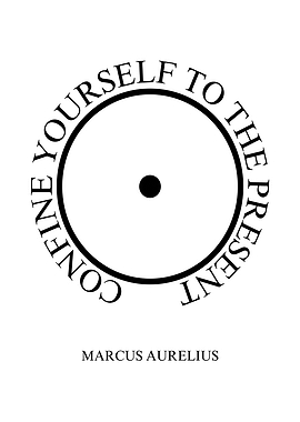 Marcus Aurelius quote with circle symbol