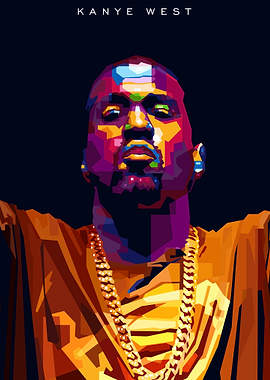 Kanye West Pop Art Portrait