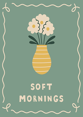 Soft Mornings Floral Vase