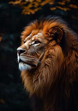Majestic Lion Portrait