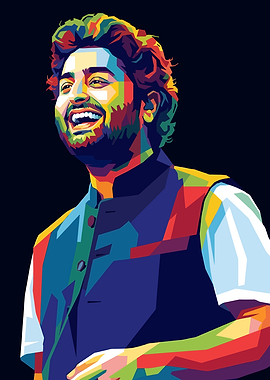 Arijit Singh Pop Art Portrait