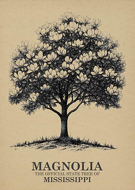 Magnolia Tree State Tree of Mississippi