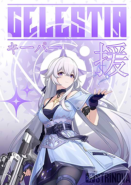 Celestia Anime Character with Gun