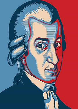 Pop Art Portrait of Wolfgang Amadeus Mozart