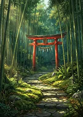 Bamboo Forest Shrine Path