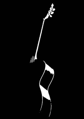 Abstract Guitar Silhouette