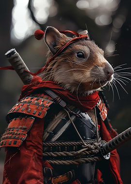 Samurai Mouse Warrior