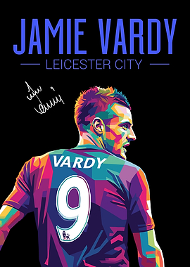 Jamie Vardy Leicester City Pop Art