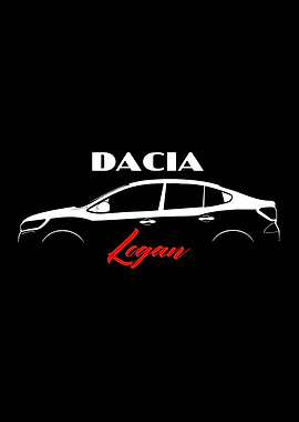 Dacia Logan Car Silhouette