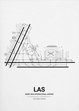 Harry Reid International Airport Map
