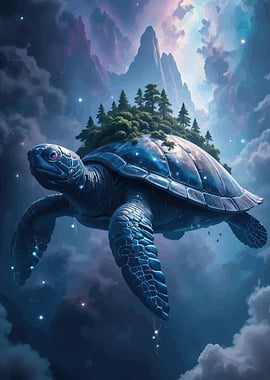 Cosmic Turtle Island in the Clouds