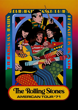 The Rolling Stones American Tour '71 Poster