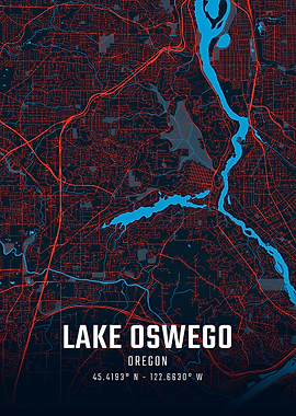 Lake Oswego Oregon City Map