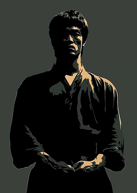 Bruce Lee in Dramatic Lighting