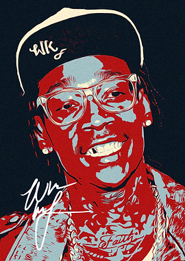 Wiz Khalifa Pop Art Portrait