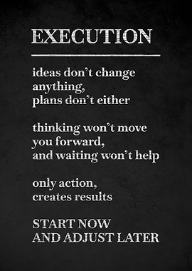 Execution Motivational Poster v5