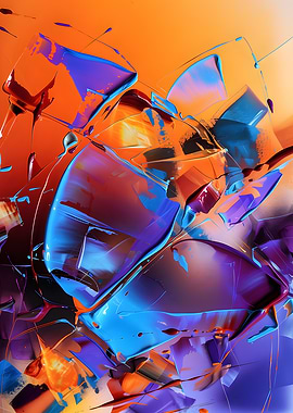 Abstract Paint Swirls