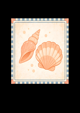 Cute Seashell Illustration