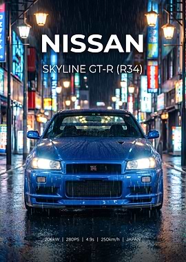 Nissan Skyline GT-R R34 in Tokyo