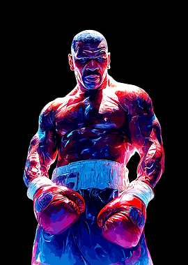 Mike Tyson Boxing Portrait