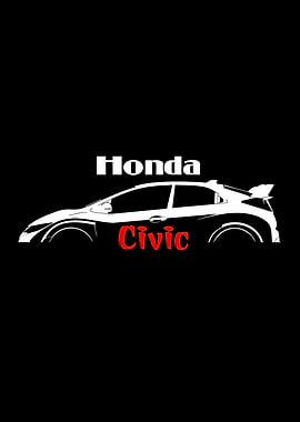 Honda Civic Car Silhouette