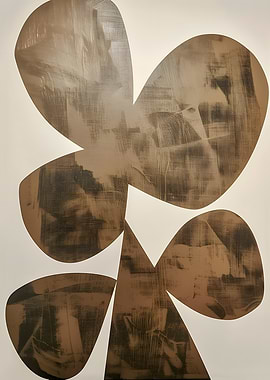 Abstract Brown and Black Shapes