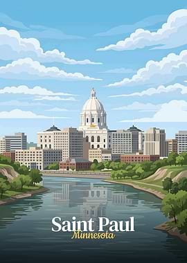 Saint Paul Minnesota Cityscape