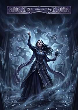 Illusionist with Mirrors and Apparitions