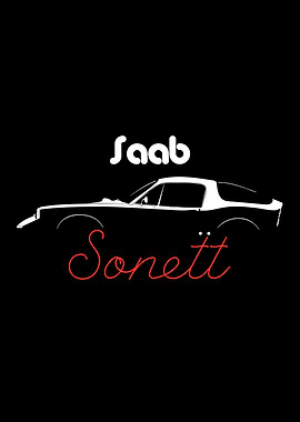 Saab Sonett Car Silhouette