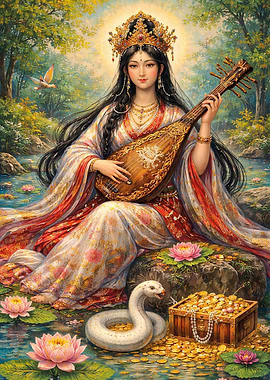 Benzaiten, Japanese Goddess of water