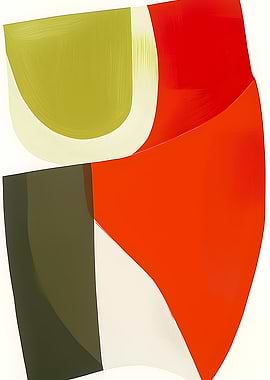 Abstract Geometric Shapes with Bold Colors