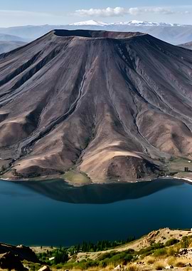 Volcano Crater Lake Landscape