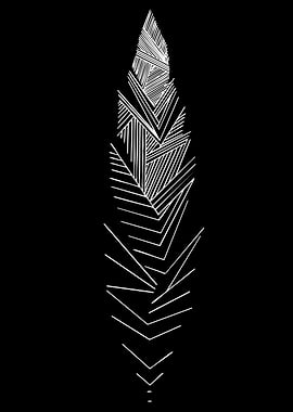 Abstract Feather Design