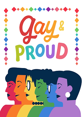 Gay and Proud illustration