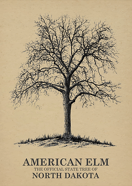 American Elm Tree of North Dakota