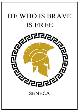 Seneca Quote Spartan Helmet