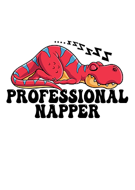 Professional Napper Dinosaur