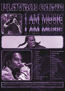 Playboi Carti I Am Music Poster