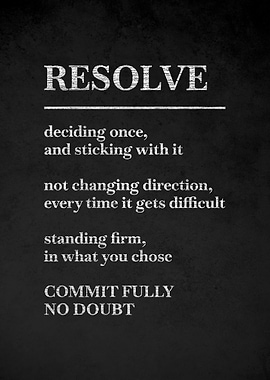 Resolve definition poster v3