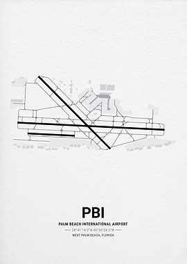 Palm Beach International Airport Map