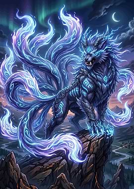 Mythical Nine-Tailed Fox Spirit
