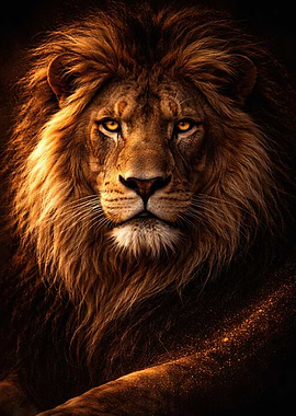 Majestic Lion Portrait