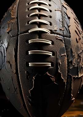 Worn American Football