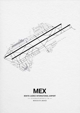 Benito Juárez International Airport Map