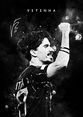 Vitinha Soccer Player Celebration